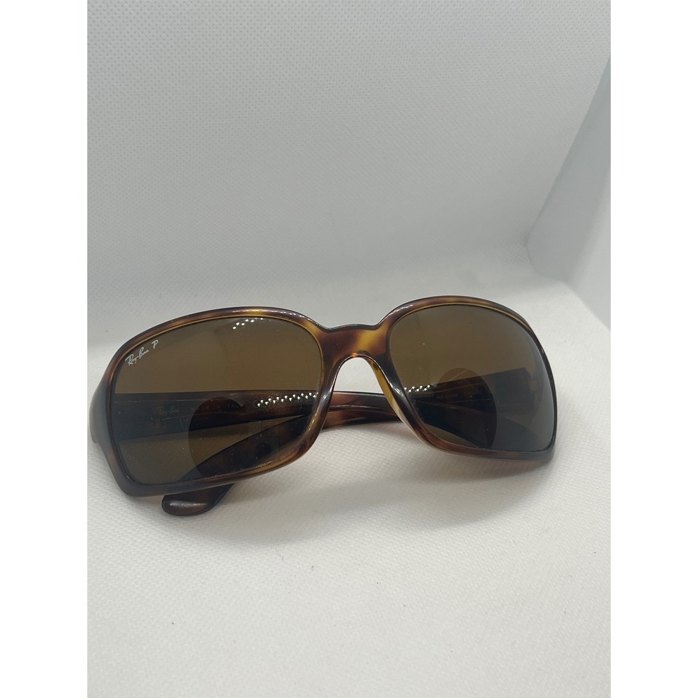 Ray-Ban RB4068 Brown Tortoise Polarized Sunglasses Designer Eyewear